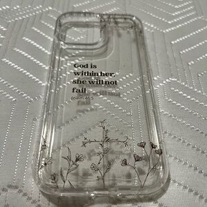 Floral Clear Phone Case